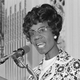 Shirley Chisholm, Democratic Congresswoman seeking the nomination for president, makes a point during a speech in San Francisco on Tuesday, May 16, 1972. Photo via AP Images.